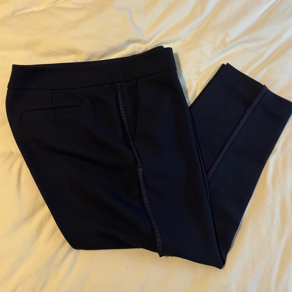 Loft marisa navy work pants - 12P - side detail